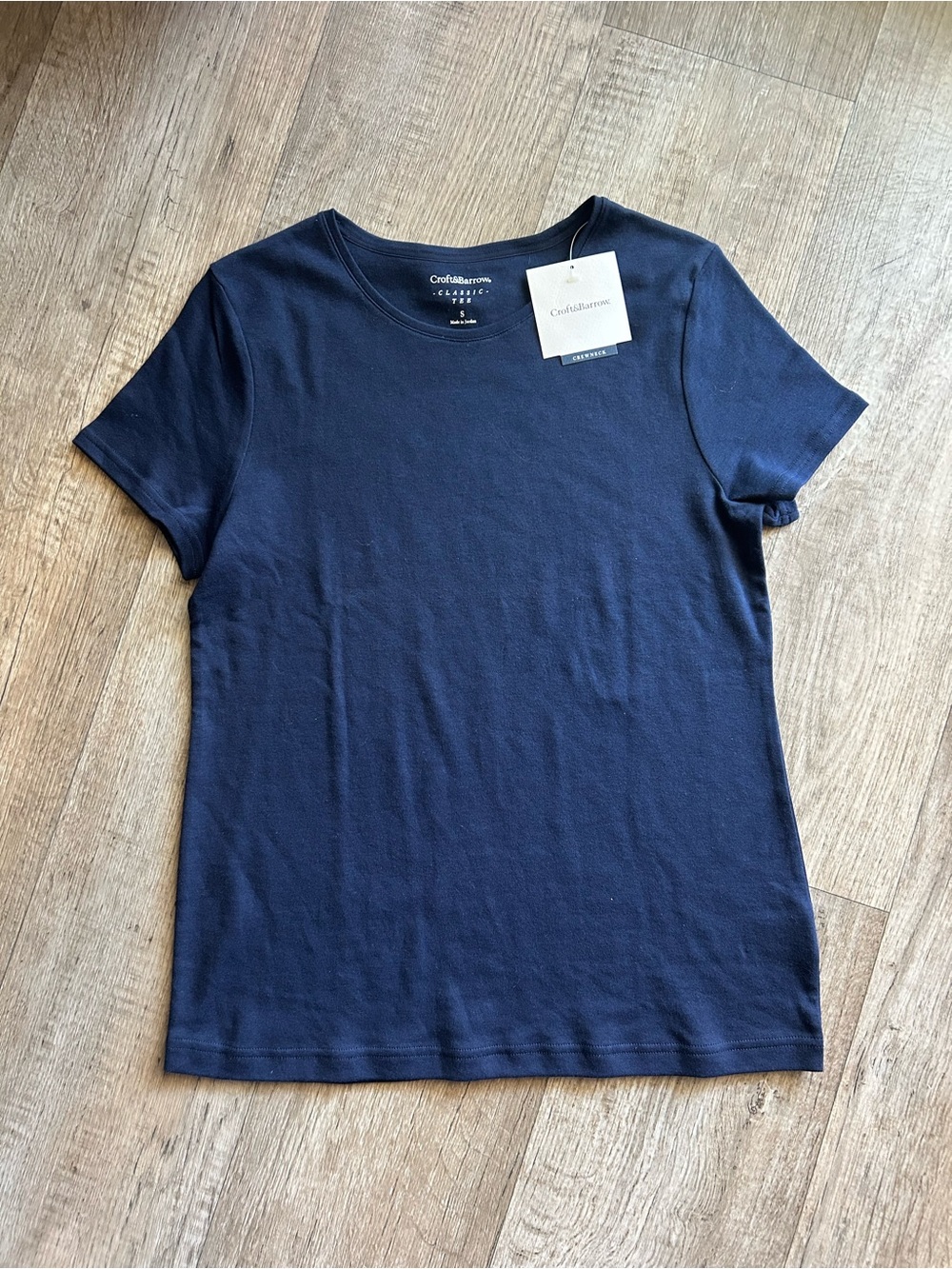 croft & barrow NWT Navy and Black Short Sleeve Crew Neck Tee Set - Picture 4 of 7